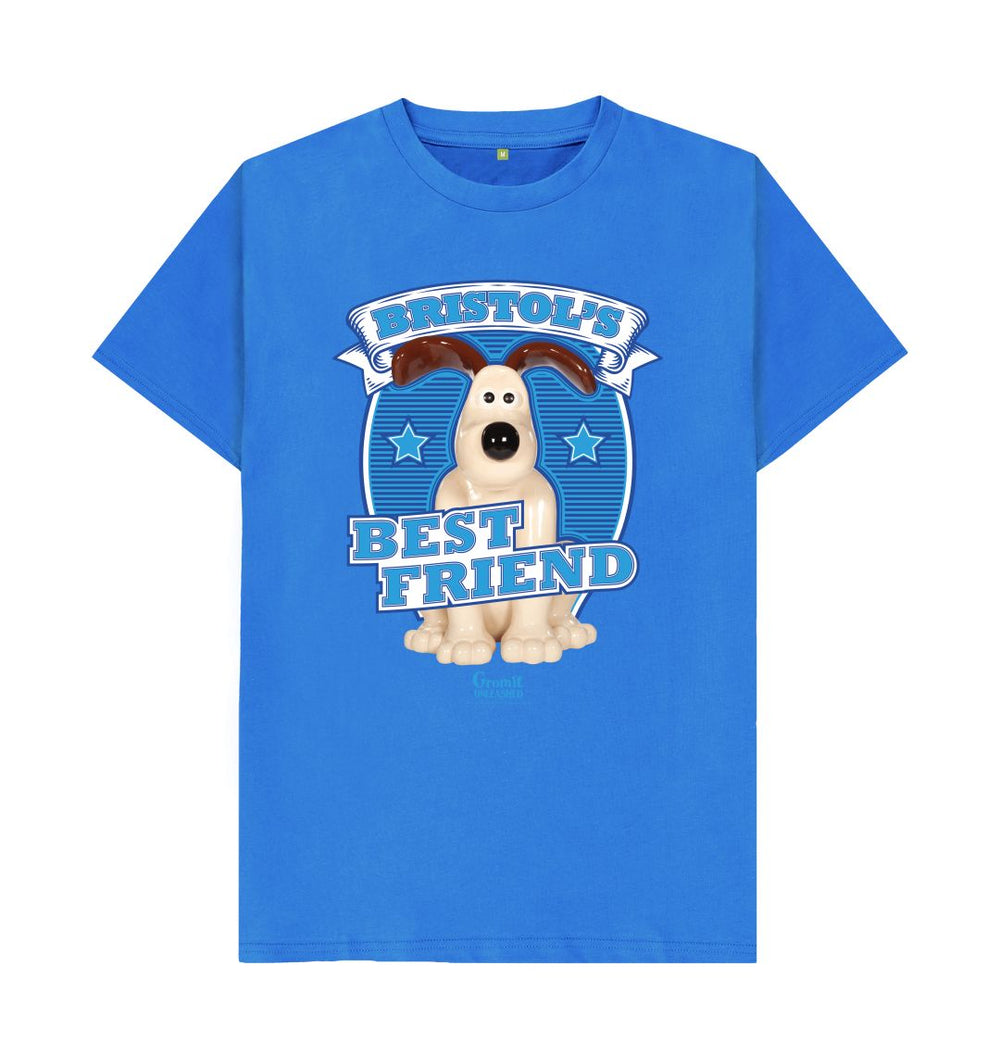 Bright Blue Bristol's Best Friend, Adult T-shirt