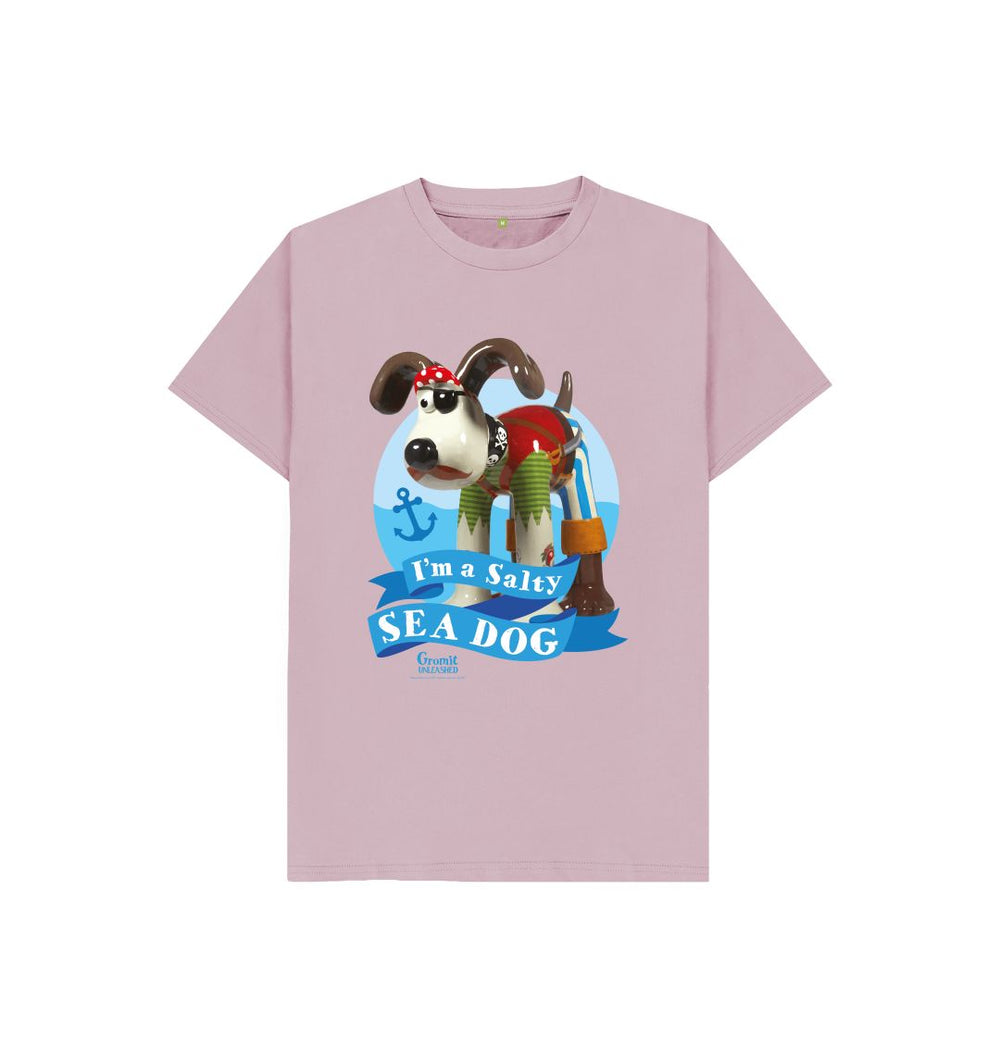 Mauve Salty Sea Dog Children's T-shirt