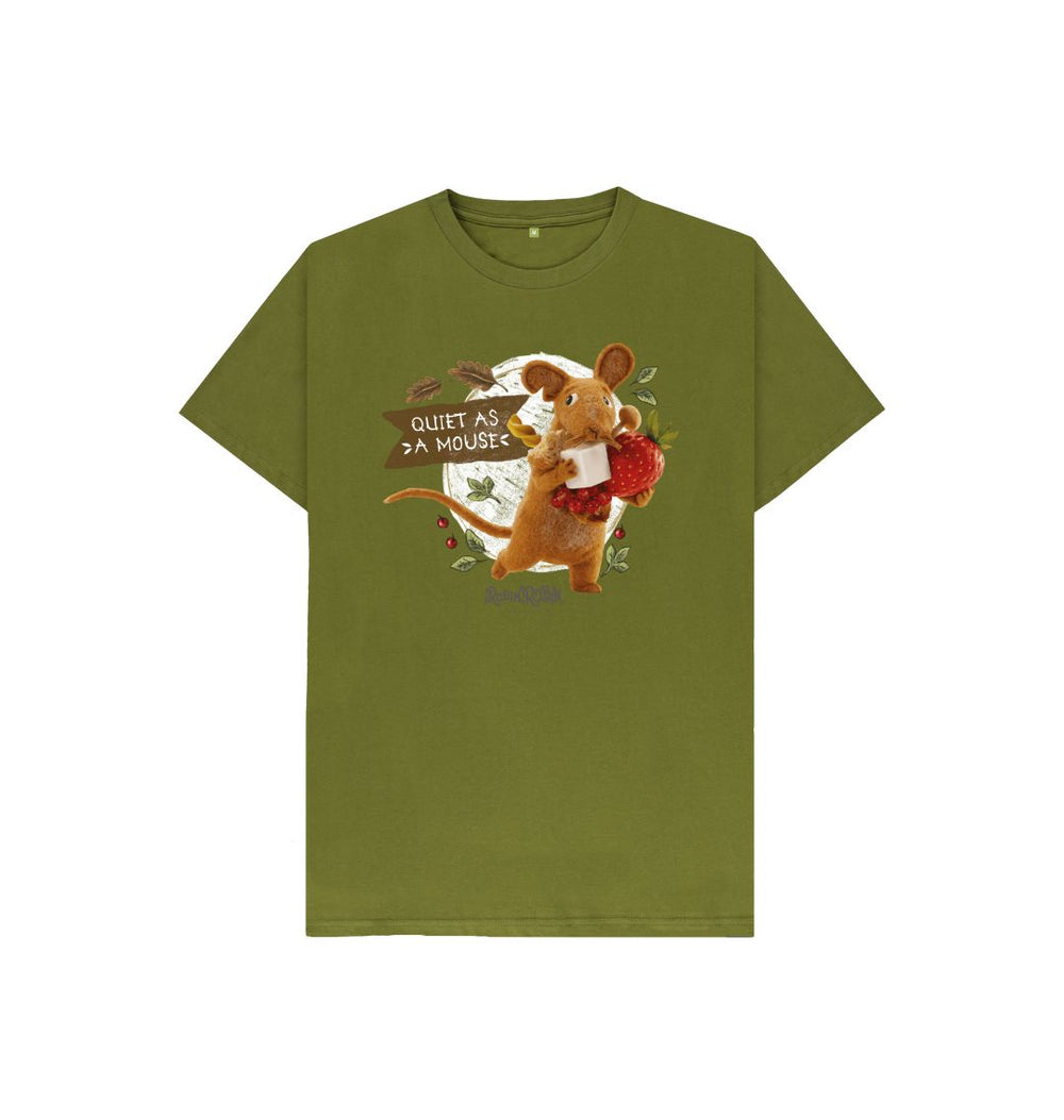 Moss Green Dad Mouse, Children's T-shirt