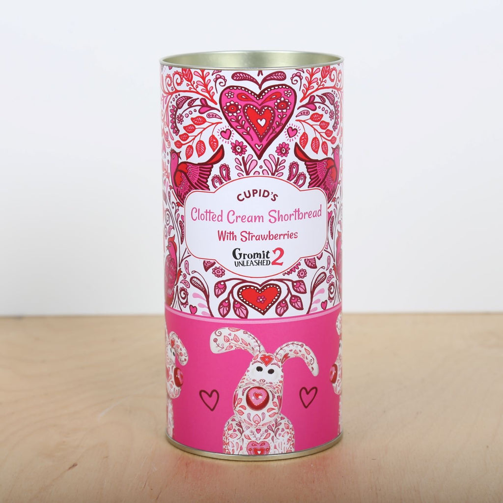 Cupid Clotted Cream & Strawberry Shortbread Biscuits