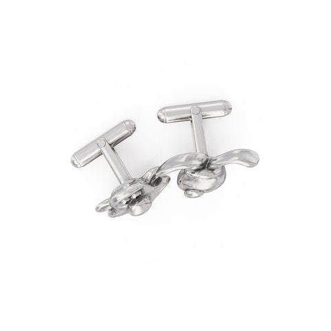 Sterling Silver Wallace and Gromit Cufflink Set