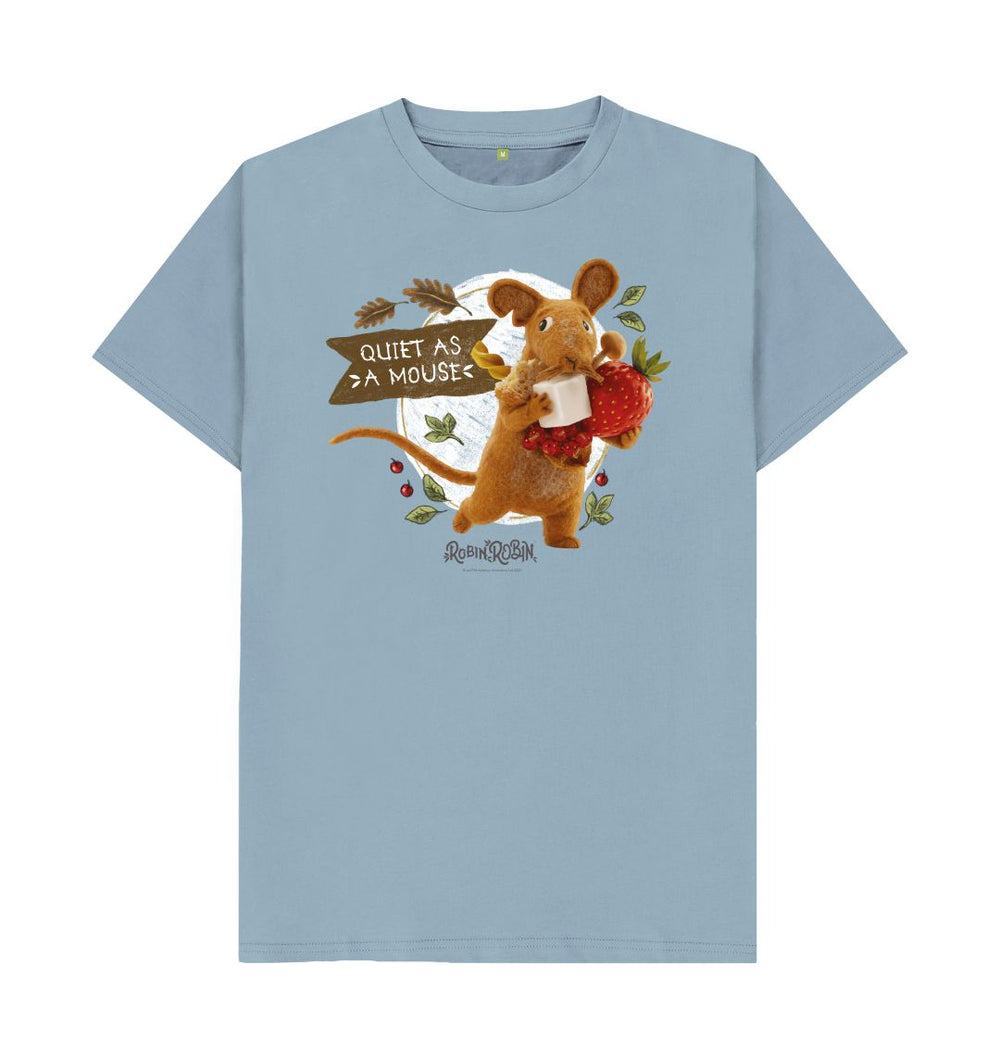 Stone Blue Dad Mouse, Adult T-shirt