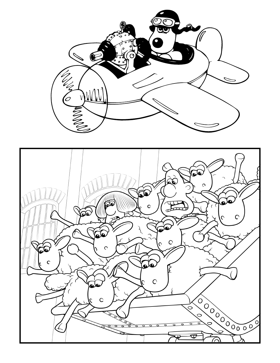 wallace gromit coloring pages