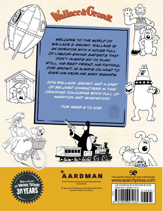 Wallace & Gromit The Official Colouring Book