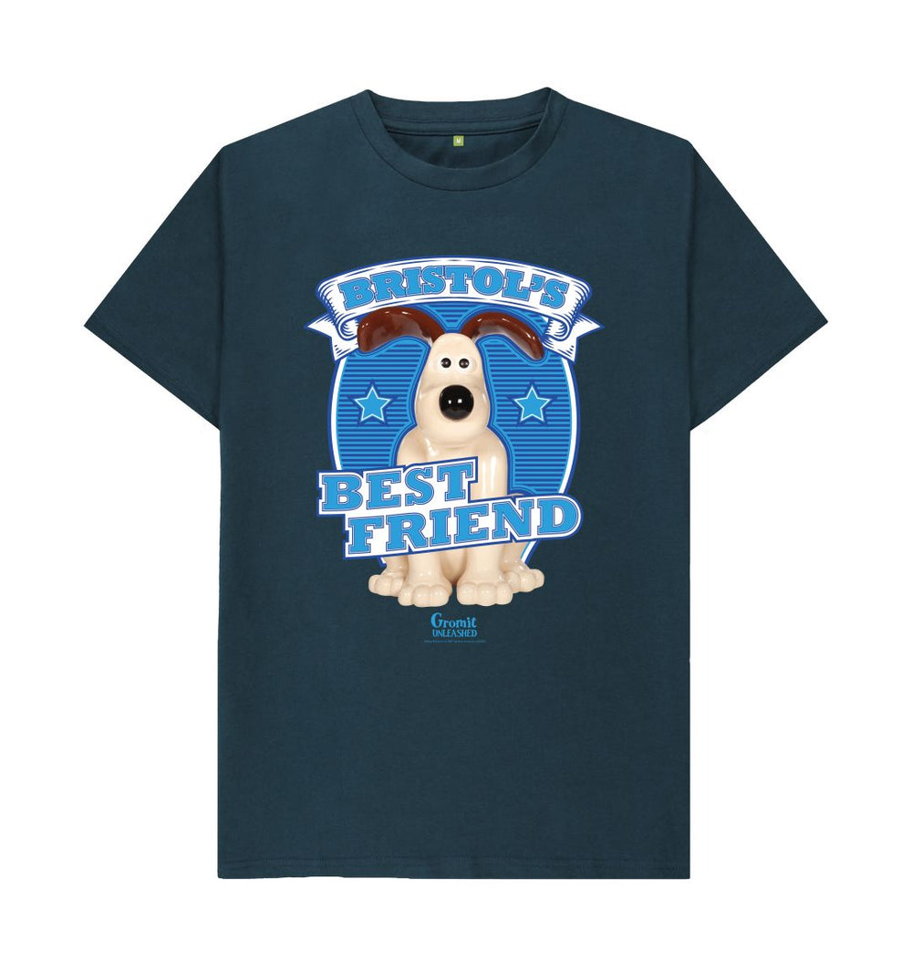 Denim Blue Bristol's Best Friend, Adult T-shirt