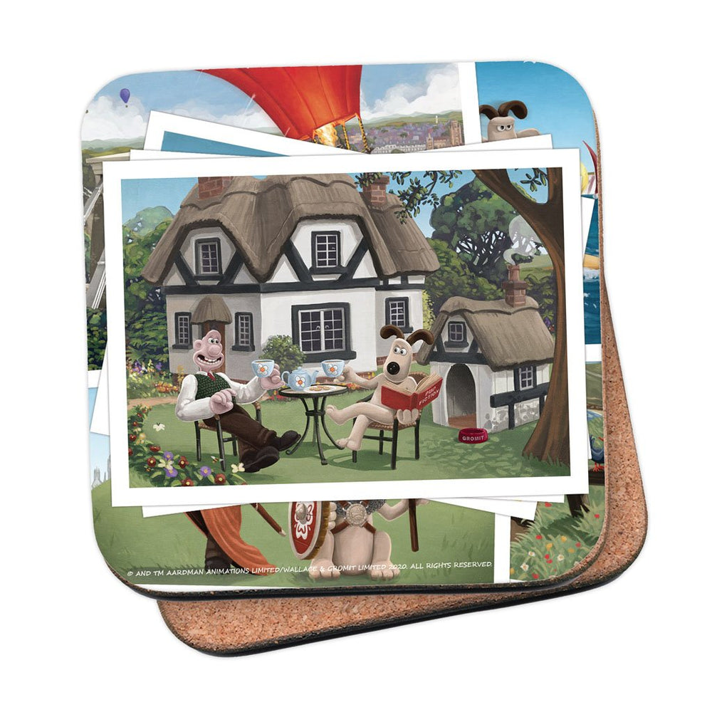 Wallace & Gromit UK Holiday Coasters