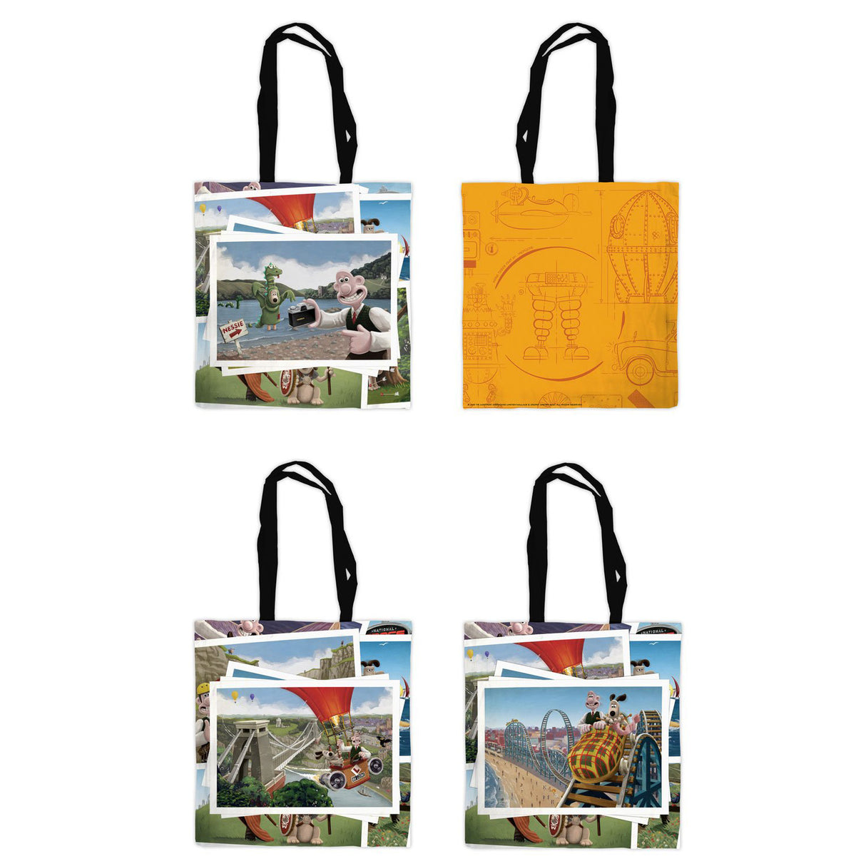 Wallace & Gromit UK Holiday Tote Bags – Gromit Unleashed Shop