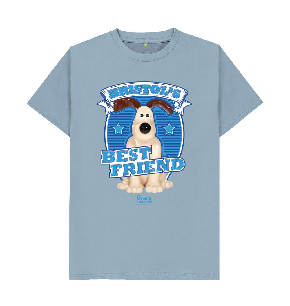 Stone Blue Bristol's Best Friend, Adult T-shirt