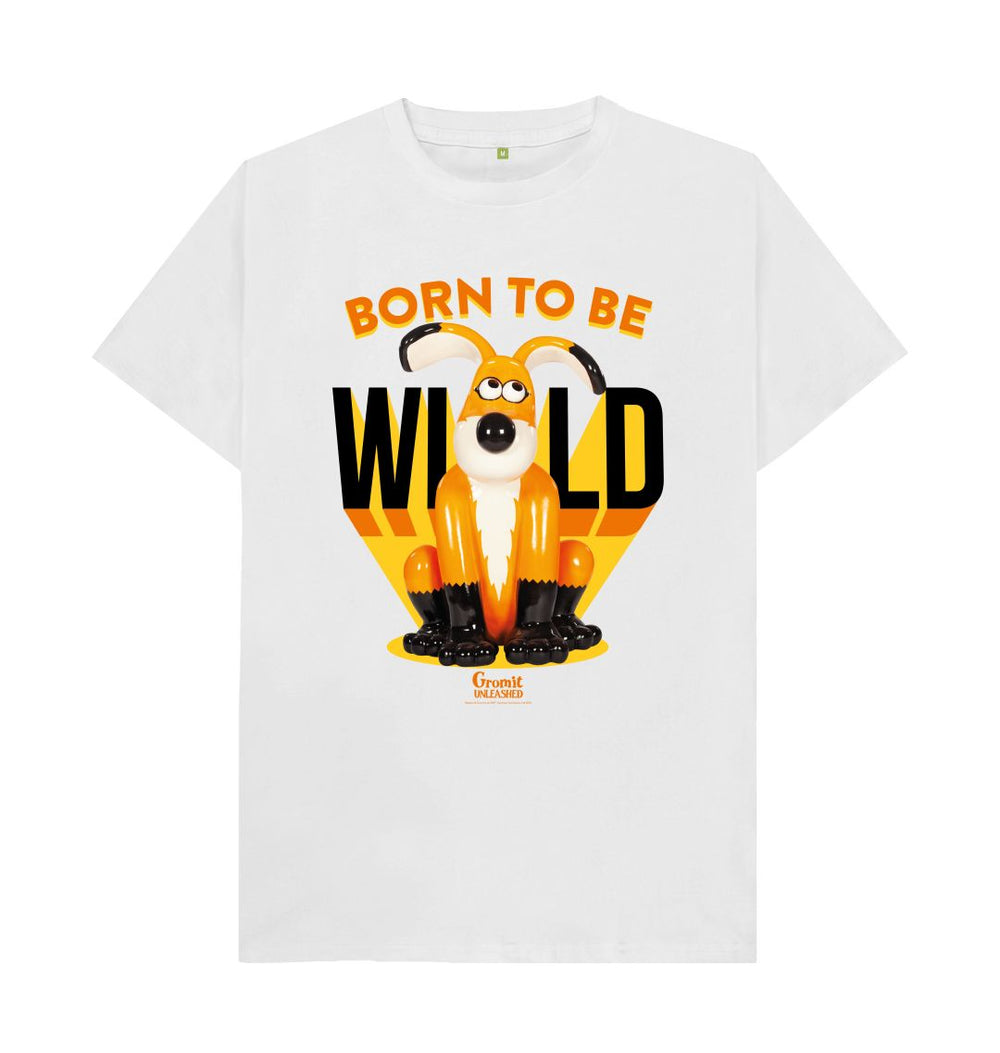 White Born To Be Wild Adult T-shirt
